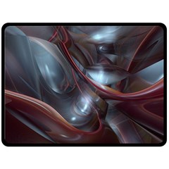 Shells Around Tubes Abstract Fleece Blanket (Large) 