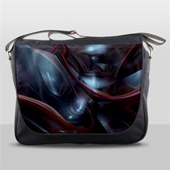 Shells Around Tubes Abstract Messenger Bags