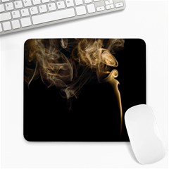 Smoke Fume Smolder Cigarette Air Large Mousepads by Sapixe