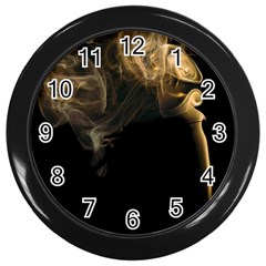 Smoke Fume Smolder Cigarette Air Wall Clocks (black) by Sapixe