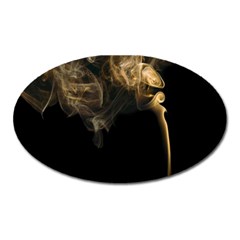 Smoke Fume Smolder Cigarette Air Oval Magnet by Sapixe