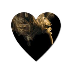 Smoke Fume Smolder Cigarette Air Heart Magnet by Sapixe