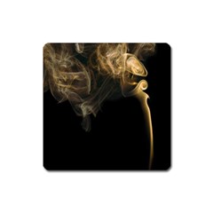 Smoke Fume Smolder Cigarette Air Square Magnet by Sapixe