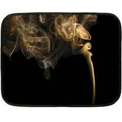 Smoke Fume Smolder Cigarette Air Double Sided Fleece Blanket (mini)  by Sapixe