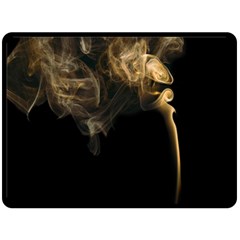 Smoke Fume Smolder Cigarette Air Fleece Blanket (large)  by Sapixe