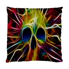 Skulls Multicolor Fractalius Colors Colorful Standard Cushion Case (two Sides) by Sapixe