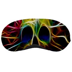 Skulls Multicolor Fractalius Colors Colorful Sleeping Masks by Sapixe