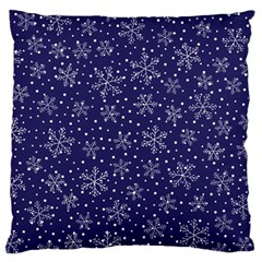 Snowflakes Pattern Large Cushion Case (two Sides) by Sapixe