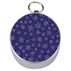 Snowflakes Pattern Silver Compasses by Sapixe