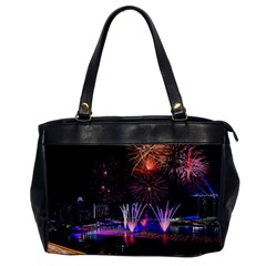 Singapore The Happy New Year Hotel Celebration Laser Light Fireworks Marina Bay Office Handbags by Sapixe