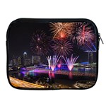 Singapore The Happy New Year Hotel Celebration Laser Light Fireworks Marina Bay Apple iPad 2/3/4 Zipper Cases Front