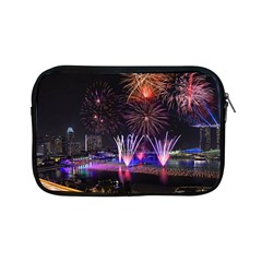 Singapore The Happy New Year Hotel Celebration Laser Light Fireworks Marina Bay Apple Ipad Mini Zipper Cases by Sapixe