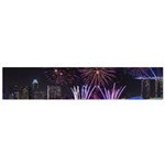 Singapore The Happy New Year Hotel Celebration Laser Light Fireworks Marina Bay Small Flano Scarf Back