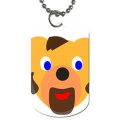 Solidarity Clipart Bear Head Teddy Bear Xmas Christmas Stuffed Animal Dog Tag (one Side) by Sapixe