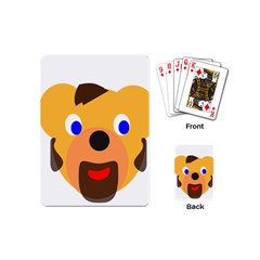 Solidarity Clipart Bear Head Teddy Bear Xmas Christmas Stuffed Animal Playing Cards (mini) 