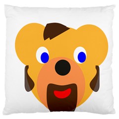 Solidarity Clipart Bear Head Teddy Bear Xmas Christmas Stuffed Animal Large Cushion Case (two Sides) by Sapixe