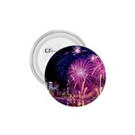 Singapore New Years Eve Holiday Fireworks City At Night 1.75  Buttons Front