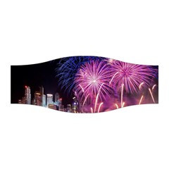 Singapore New Years Eve Holiday Fireworks City At Night Stretchable Headband