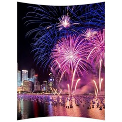 Singapore New Years Eve Holiday Fireworks City At Night Back Support Cushion