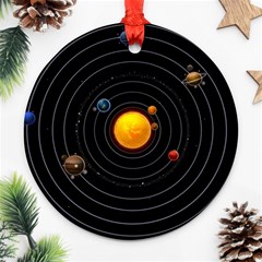 Solar System Round Ornament (two Sides) by Sapixe