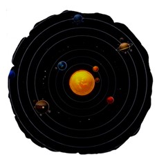 Solar System Large 18  Premium Round Cushions