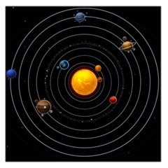 Solar System Large Satin Scarf (square) by Sapixe