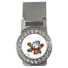 Snowman With Scarf Money Clips (cz)  by Sapixe