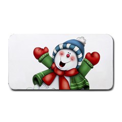 Snowman With Scarf Medium Bar Mats