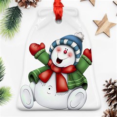 Snowman With Scarf Ornament (bell) by Sapixe