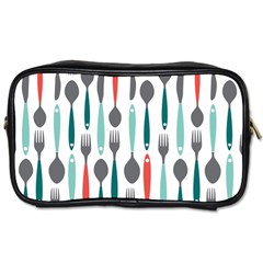 Spoon Fork Knife Pattern Toiletries Bags by Sapixe