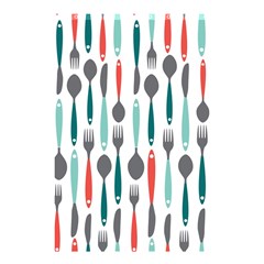 Spoon Fork Knife Pattern Shower Curtain 48  X 72  (small)  by Sapixe