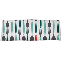 Spoon Fork Knife Pattern Body Pillow Case (dakimakura) by Sapixe