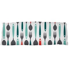 Spoon Fork Knife Pattern Body Pillow Case Dakimakura (two Sides) by Sapixe