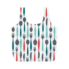 Spoon Fork Knife Pattern Full Print Recycle Bags (m)  by Sapixe