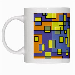 Square Background Background Texture White Mugs by Sapixe