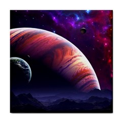 Space Art Nebula Tile Coasters