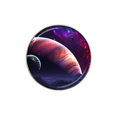 Space Art Nebula Hat Clip Ball Marker (4 Pack) by Sapixe