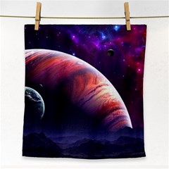 Space Art Nebula Face Towel by Sapixe