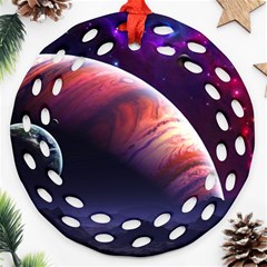 Space Art Nebula Ornament (round Filigree) by Sapixe