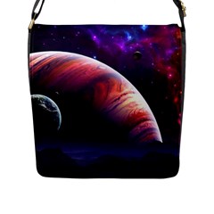 Space Art Nebula Flap Messenger Bag (l)  by Sapixe