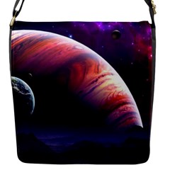 Space Art Nebula Flap Messenger Bag (s) by Sapixe