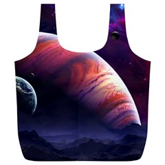 Space Art Nebula Full Print Recycle Bags (l)  by Sapixe