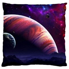 Space Art Nebula Large Flano Cushion Case (one Side)