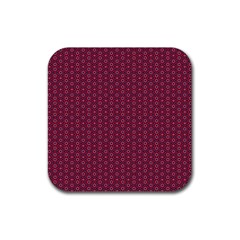 Ethnic Delicate Tiles Rubber Coaster (square)  by jumpercat