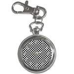 Checker Black and White Key Chain Watches Front