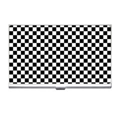 Checker Black And White Business Card Holders by jumpercat