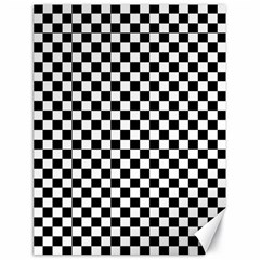 Checker Black And White Canvas 18  X 24   by jumpercat