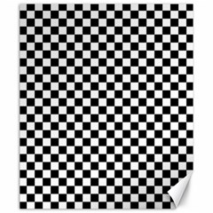 Checker Black And White Canvas 20  X 24   by jumpercat