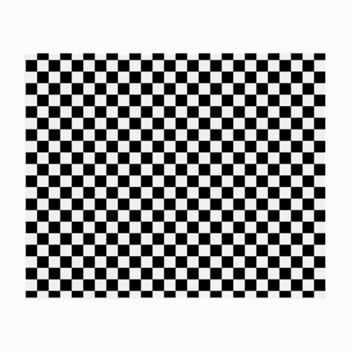 Checker Black and White Small Glasses Cloth (2-Side)