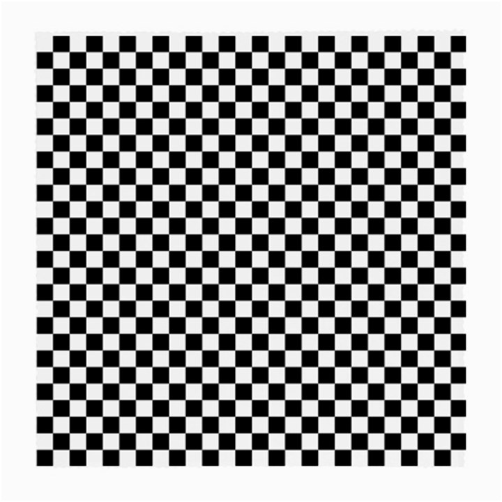 Checker Black and White Medium Glasses Cloth (2-Side)